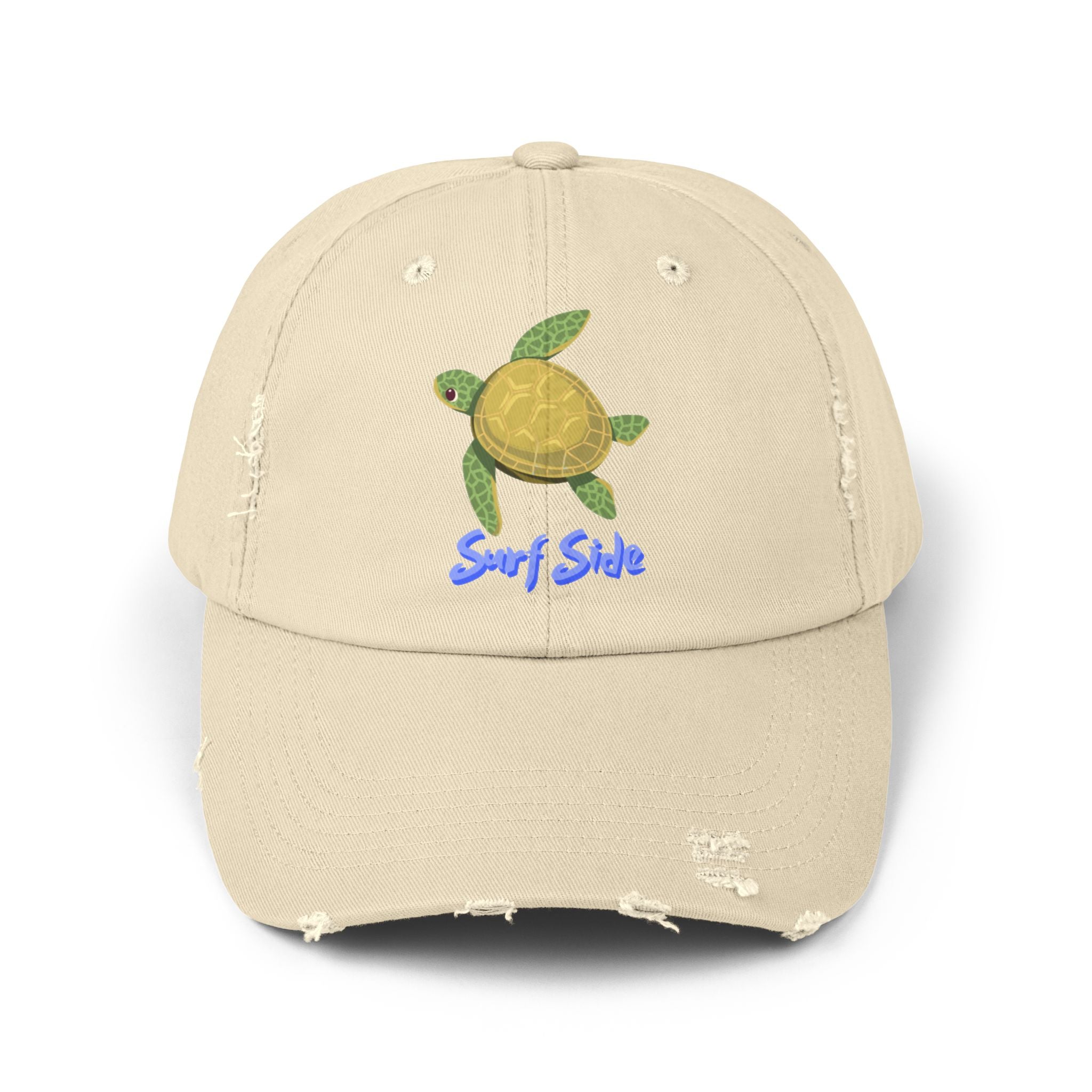 Distressed Surf Side Turtle Cap