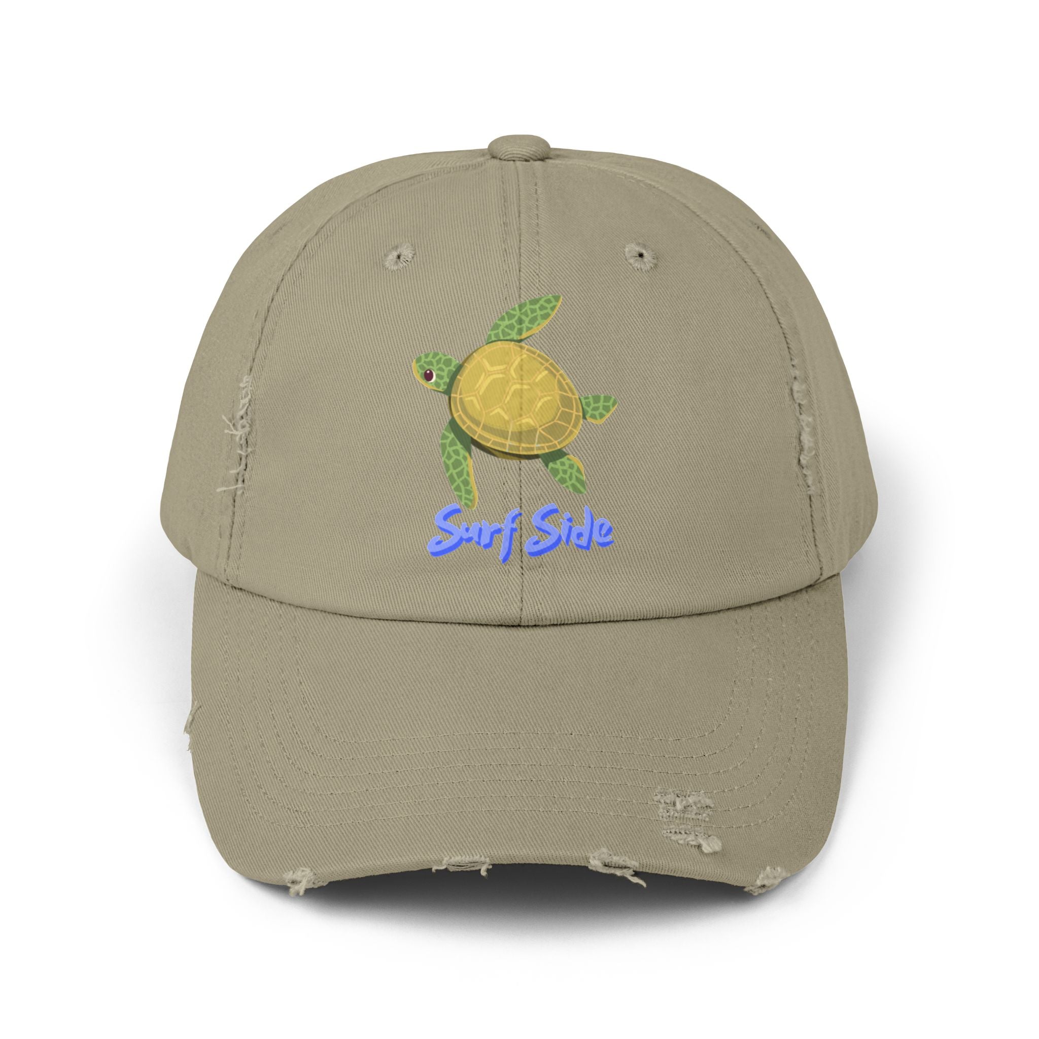 Distressed Surf Side Turtle Cap