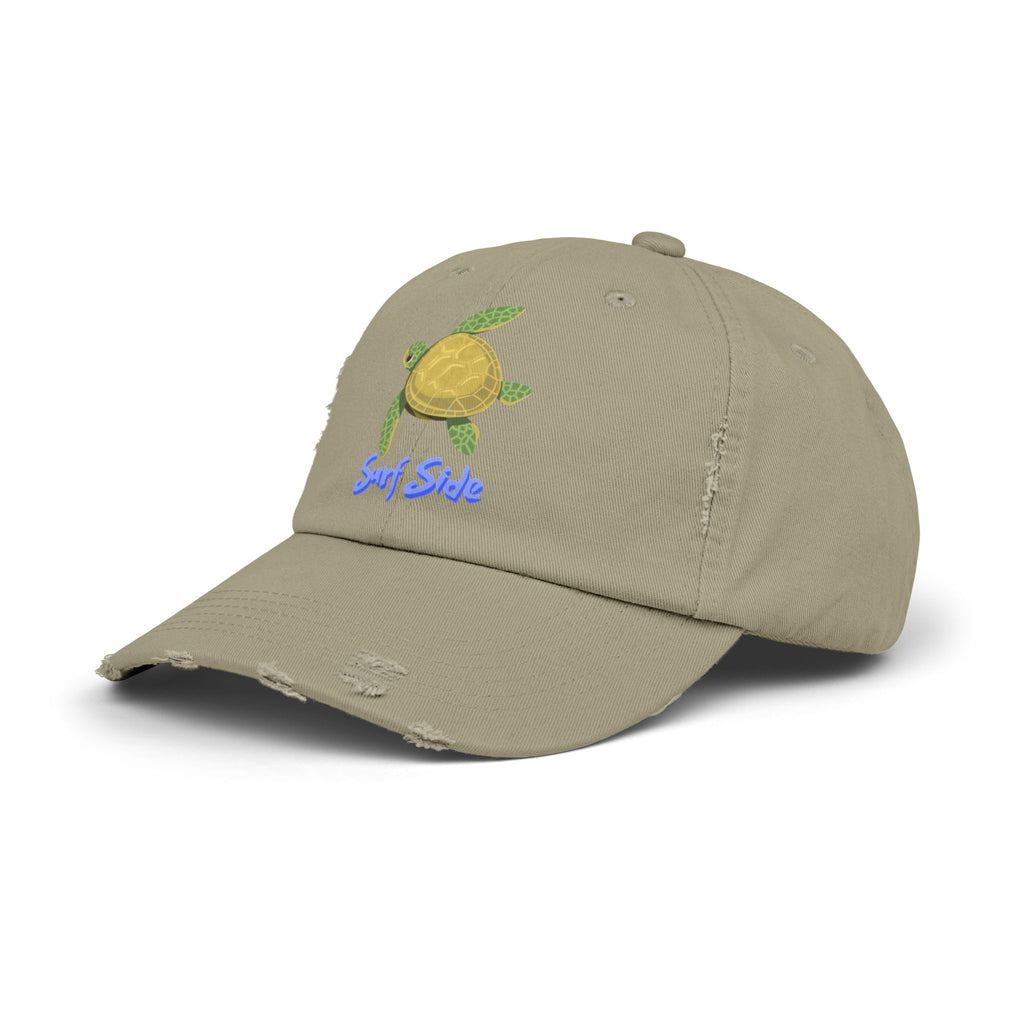 Distressed Surf Side Turtle Cap